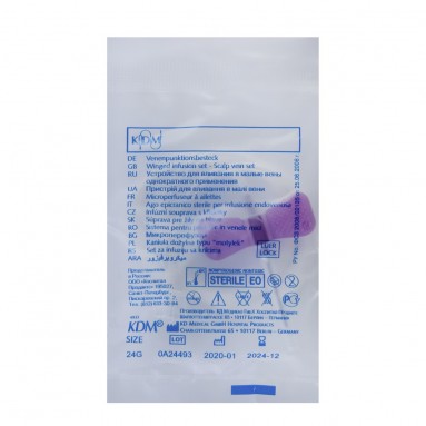  Катетер Бабочка 24G 0,55*19 KD-Fly №100  722404R  фото