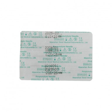  Иглы акупунктурные Ø 0,25х25мм однораз. стерил. с ручкой из нержавеющей стали  №100  фото