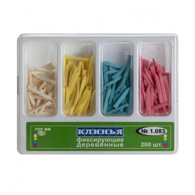  Клинья  1.083 фиксир. дерев. 4-х типов  №200 | ТОР ВМ ООО, Без НДС  фото
