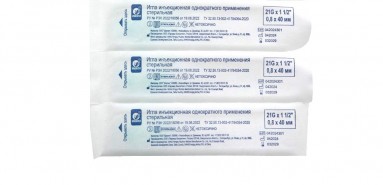  Игла инъекционная однократного примененения стерильная 0,8*38 21G*1 1/2  Inekta №100  фото