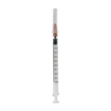  Шприц одноразовый 1мл INEKTA трехдетальный стерильный (подходит для туберкулиновых проб) импортный с иглой 0,45х13мм (26G*1/2')  фото