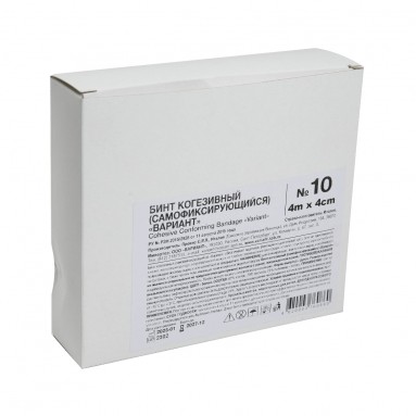  Бинт когезивный эластич. 4м * 4 см №10  (самофиксирующийся) 'Вариант'  фото