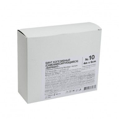  Бинт когезивный эластич. 4м * 6 см №10 (самофиксирующийся) 'Вариант'  фото