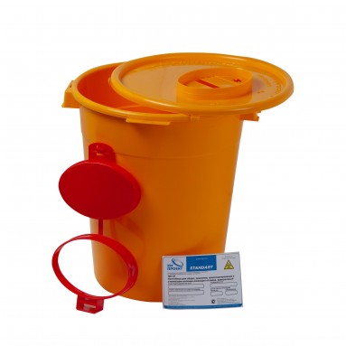  Контейнер МК-01 д/сбора острого инструм-я 6л желт.  фото