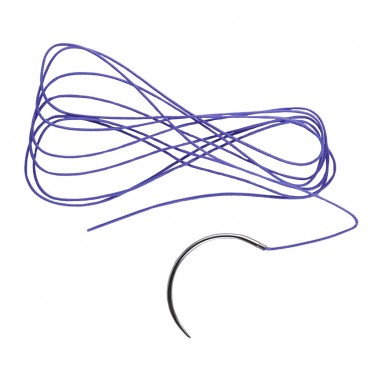  PGN402305 MITSU М1,5 (4/0) 70 см одна игла колющ. 16 мм (Полиглактин 910 плетен. с покрытием, фиолет.)  фото