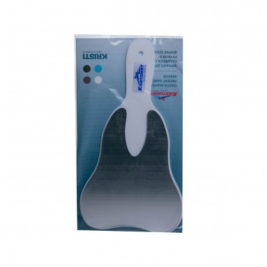  Зеркало пациента в форме зуба 17*14см (цвет корпуса белый)  фото