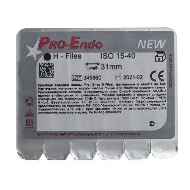  Н-Файл #15-40 31мм Pro-Endo N6 (в блистере) VDW 200607031230  фото