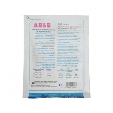  Набор для катетеризации центральных вен ABLE FV-1625 однопросветный 14G/16см  фото