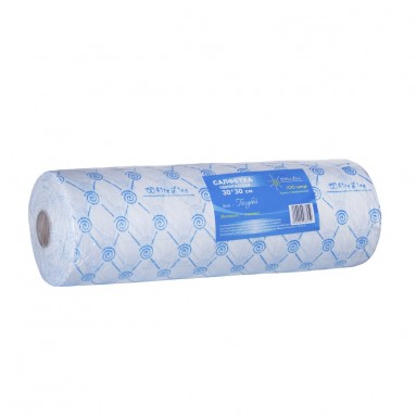  Салфетка спанлейс 30*30см White Line №100 голубая (рол.)10282  фото