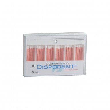  Штифты гуттаперчевые #15 конус 06 №60 Dispodent  фото