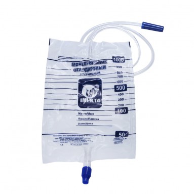  Мочеприемник INEKTA стандартный прикроватный стерильный 1л  фото