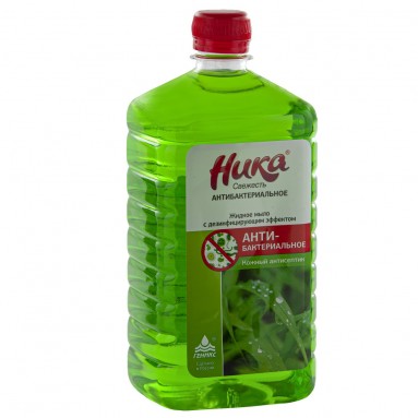  Мыло жидкое Ника-Свежесть 1л антибактериальное  фото
