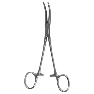  Зажим к/о Москит изогнутый по плоскости 150мм J-17-058  фото