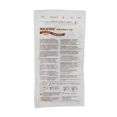  Перчатки Maxitex Neuro PF латексн.хир.стер.н/о для микрохирургии 6,5  фото