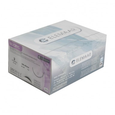  ELCRYL 2(5)75_HR45 Нить хирур. рассасывающаяся плетеная с покрытием  фото