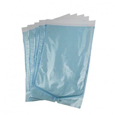  Пакет бумажно-пленочный д/паровой и газ.стер. самоклеющ. плоский 'СтериТ' 300*390 №100  фото