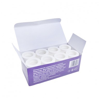  Лейкопластырь  INEKTA  фиксирующий медицинский 1*250см нестерильный на тканевой основе №48  фото