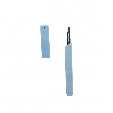  Скальпель №15  хир. стер. брюшистый ступенчатый с пластм. ручкой  фото