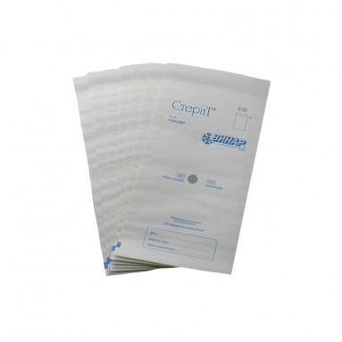  Пакет бум. белый влагопрочный самозакл.'СтериТ' 150*280мм универсальный индикатор №100  фото