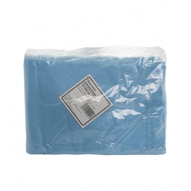  Простыня  70*200  SMS стандарт ГОЛУБОЙ №10 пачка  фото