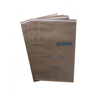  Пакет бумажный крафт 'СтериТ' 300*450 самозакл.универ. индикатор №100  фото