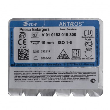  Ларго (Пьезо-Ример) Antaeos #001-006 19мм №6 (300) VDW 010183019300  фото