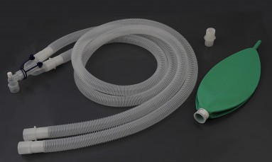  Контур дыхательный анестезиологический взрослый гофрированный160см, лимб 80см, мешок 2л 480201S Inekta  фото