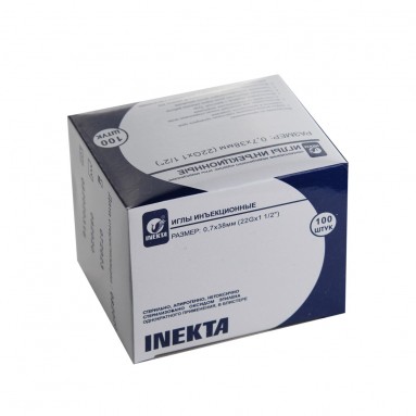  Игла инъекционная 0,7*38 22G*1/2 №100  фото