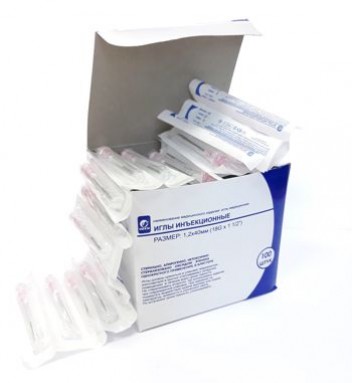  Игла инъекционная 1,2*40 18G*1 1/2 Inekta №100  фото