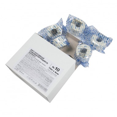  Бинт когезивный эластич. 10м * 4 см №10 (самофиксирующийся) 'Вариант'  фото