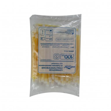  Наконечник д/слюноот.№100 желтый 150мм  фото