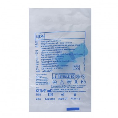  Катетер Бабочка 23G 0,6*19 KD-Fly №100  722305R  фото