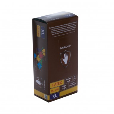  Перчатки High Risk SC латекс. смотр. неопудр. текстур. дв хлор.XL DL210  фото
