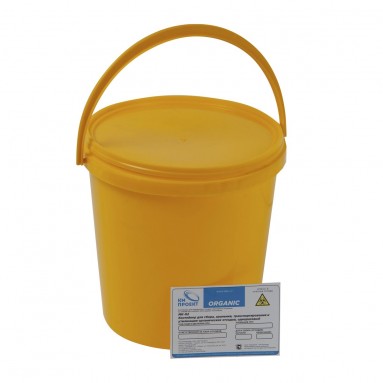  Контейнер МК-02 д/сбора орг. отходов 3л желт. с ручкой  фото