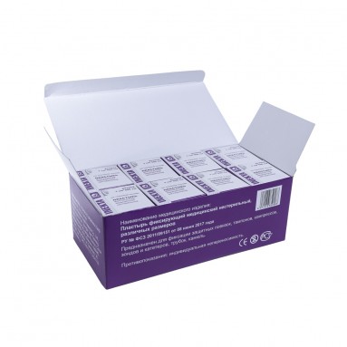  Лейкопластырь  INEKTA  фиксирующий медицинский 1*500см нестерильный на тканевой основе в индивидуальной упаковке  фото