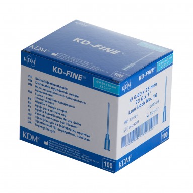  Игла инъекционная 23G 0,6*25 КD-Fine №100  900284  фото