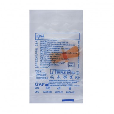  Катетер Бабочка 25G 0,5*19 KD-Fly №100  722503R  фото