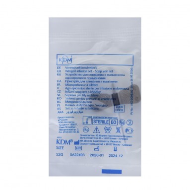  Катетер Бабочка 22G 0,7*19 KD-Fly №100  722206R  фото