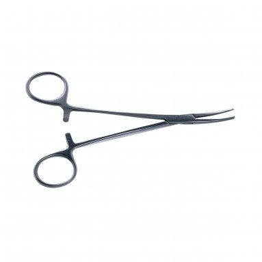  Зажим к/о 1*2 зубчатый изогнутый №1 150мм З-21-1 J-17-060  фото