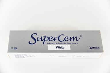  ЧамСуперЦем Бел (5мл*1шпр,10 смес. након,10 оральн.)Цемент д/непрямых реставр.  фото