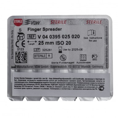  Спредер Antaeos #20 25мм №6  стерил. V040395025020 | VDW GmbH, Германия, Без НДС  фото