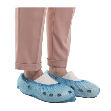  Бахилы п/э гладкие1,6 гр (SCP016MМ)  фото