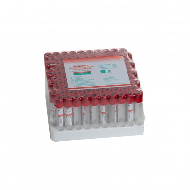  Пробирка вак. без наполнителя (красн.) 9мл (пластик) 16*100мм №100  фото