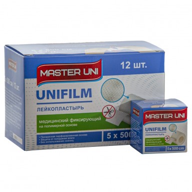  Лейкопластырь 5*500 Master Uni на полимерной основе  фото