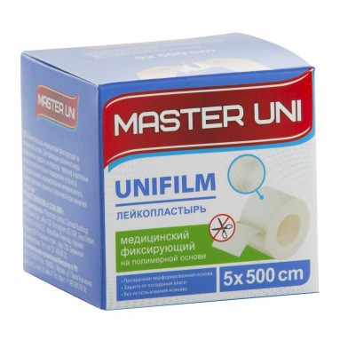  Лейкопластырь 5*500 Master Uni на полимерной основе  фото