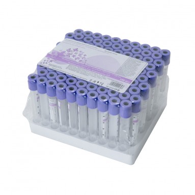  Пробирка вак. ЭДТА-К2 (фиолет.) 6мл (пластик) 13*100мм №100  фото